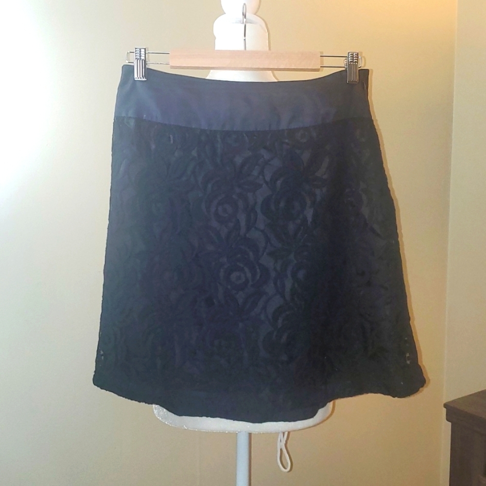 Anthro (Moulinette Soeurs) Black A-line Skirt, size 6